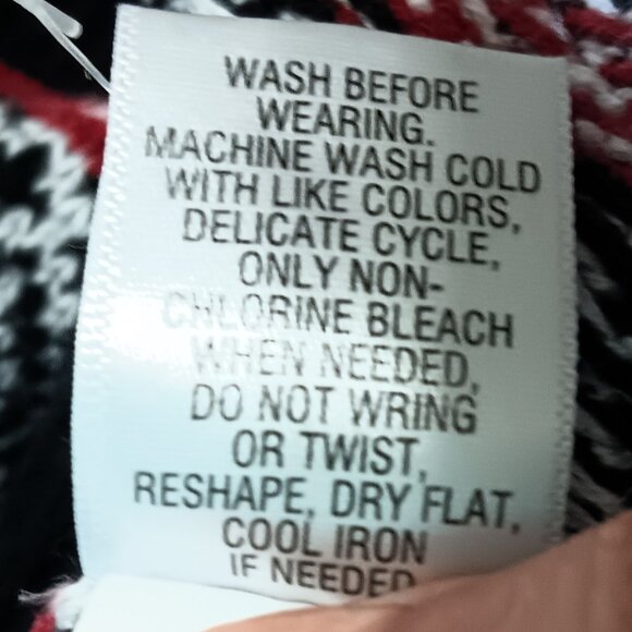 Croft & Barrow V-neck pullover Sweater Ribbed Colorful Striped, size M - Picture 5 of 5